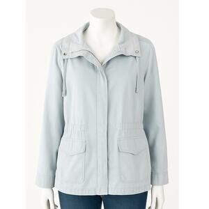 Talbots Light Blue Tencel Drawstring Jacket – Women’s 2X